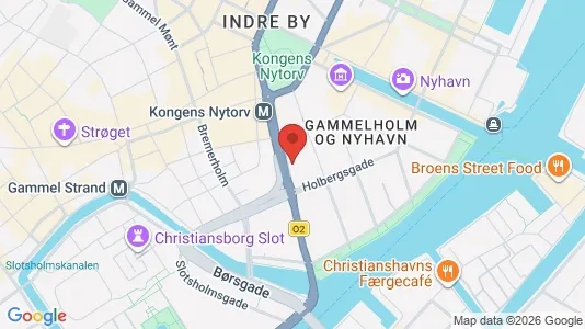 Kontorlokaler til leje i København K - kort over placeringen