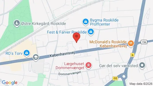 Værkstedslokaler til leje i Roskilde - Foto fra Google Street View
