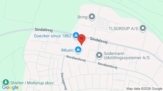 Erhvervslokaler til leje i Risskov - kort over placeringen