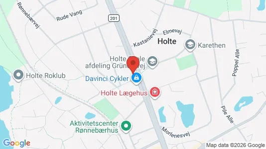 Erhvervslokaler til leje i Holte - kort over placeringen