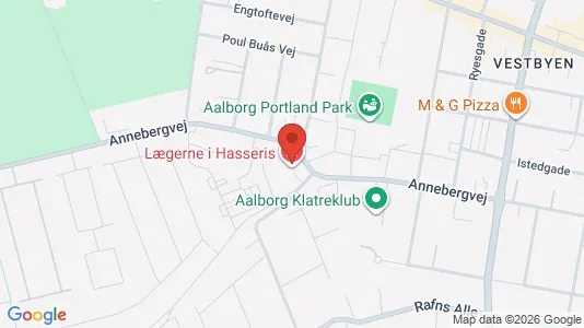 Erhvervslokaler til leje i Aalborg Centrum - kort over placeringen