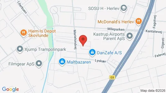 Kontorlokaler til leje i Herlev - kort over placeringen
