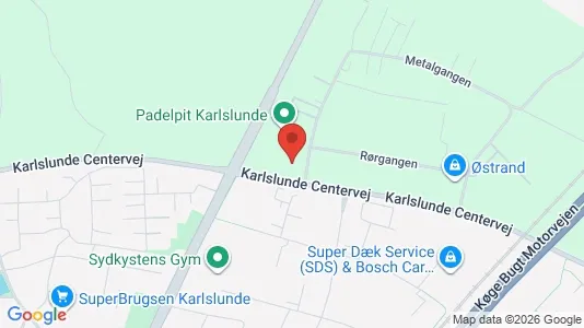 Kontorlokaler til leje i Karlslunde - kort over placeringen