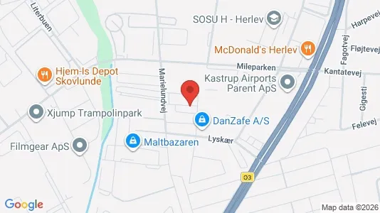 Kontorlokaler til leje i Herlev - kort over placeringen