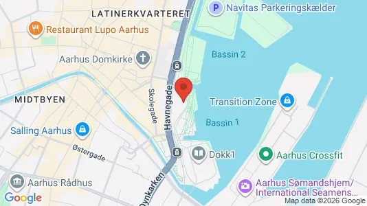 Kontorlokaler til leje i Århus C - kort over placeringen