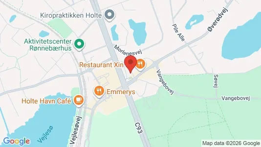 Kontorlokaler til leje i Holte - kort over placeringen