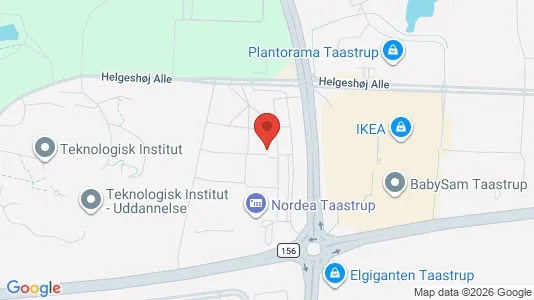 Kontorlokaler til leje i Taastrup - kort over placeringen