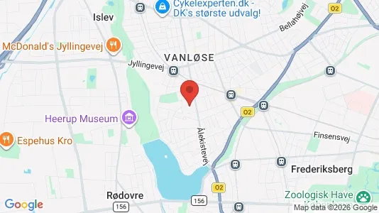 Restaurantlokaler til leje i Vanløse - kort over placeringen