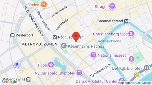 Kontorlokaler til leje i København K - kort over placeringen