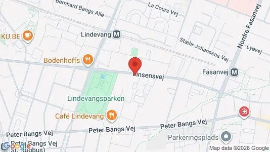 Erhvervslokaler til leje i Frederiksberg - kort over placeringen