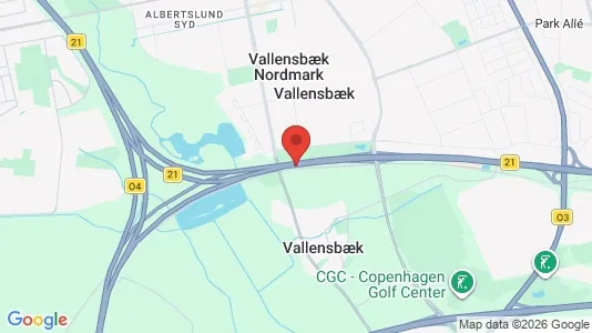 Kontorlokaler til leje i Vallensbæk - kort over placeringen