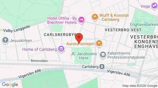 Erhvervslokaler til leje i Vesterbro - kort over placeringen