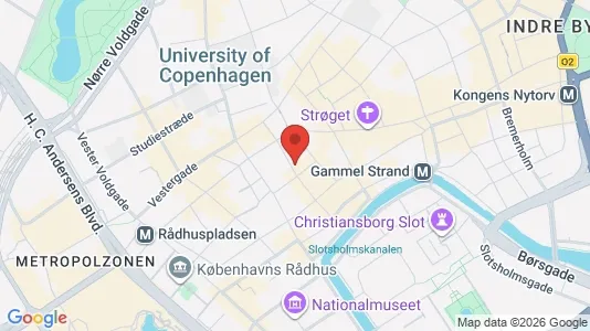 Erhvervslokaler til leje i København K - kort over placeringen