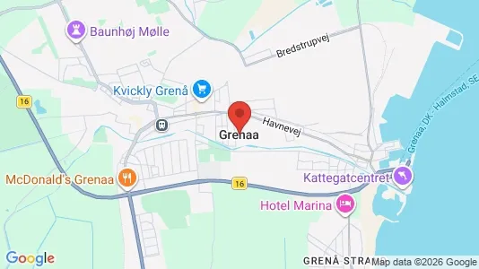 Kontorlokaler til leje i Grenaa - Foto fra Google Street View