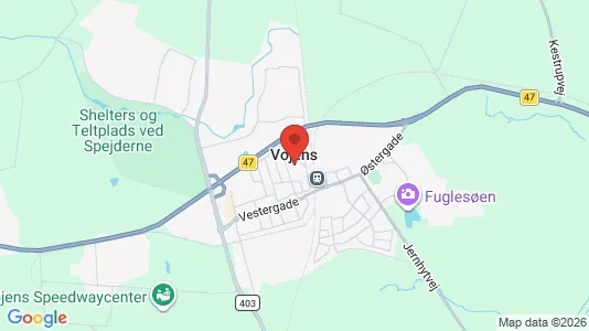 Erhvervslokaler til leje i Vojens - Foto fra Google Street View
