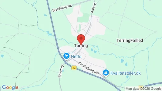 Erhvervslokaler til leje i Tørring - Foto fra Google Street View