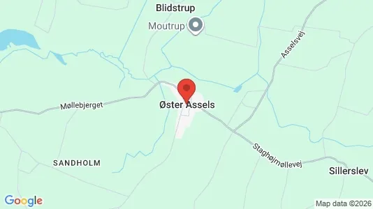 Erhvervslokaler til leje i Øster Assels - Foto fra Google Street View