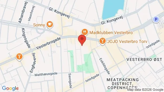 Kontorlokaler til leje i Vesterbro - Foto fra Google Street View