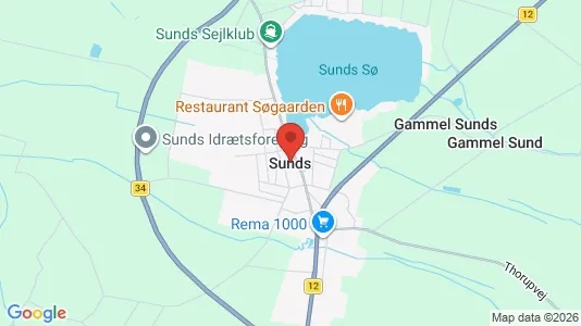 Erhvervslokaler til leje i Sunds - Foto fra Google Street View