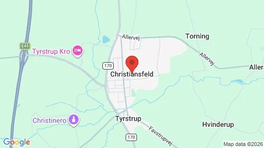 Erhvervslokaler til leje i Christiansfeld - Foto fra Google Street View
