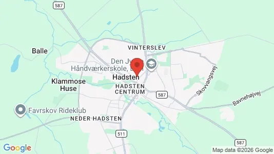 Erhvervslokaler til leje i Hadsten - Foto fra Google Street View