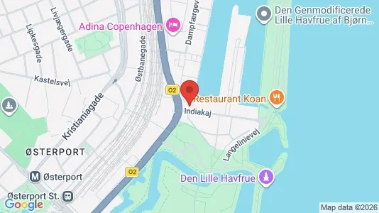 Kontorlokaler til leje i Østerbro - kort over placeringen