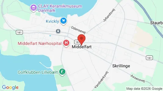 Erhvervslokaler til leje i Middelfart - Foto fra Google Street View