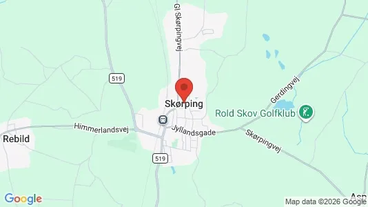 Erhvervslokaler til leje i Skørping - Foto fra Google Street View