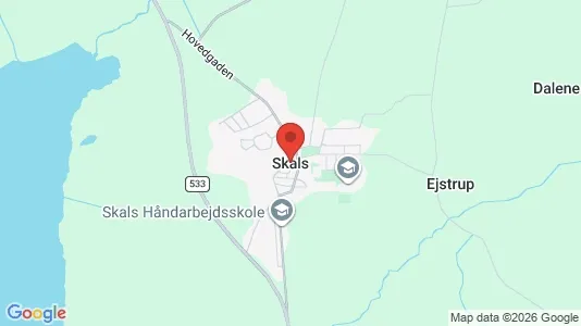 Erhvervslokaler til leje i Skals - Foto fra Google Street View