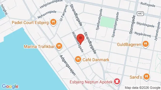 Erhvervslokaler til leje i Esbjerg Centrum - Foto fra Google Street View