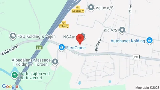 Erhvervslokaler til leje i Kolding - Foto fra Google Street View