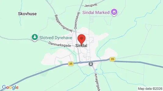 Erhvervslokaler til leje i Sindal - Foto fra Google Street View