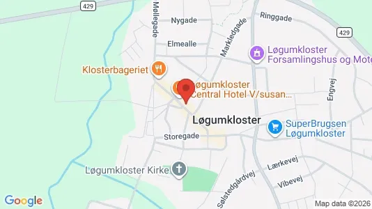 Erhvervslokaler til leje i Løgumkloster - Foto fra Google Street View