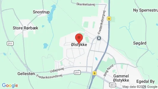 Erhvervslokaler til leje i Ølstykke - Foto fra Google Street View