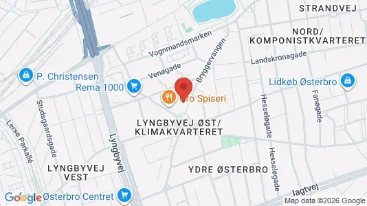 Erhvervslokaler til leje i Østerbro - Foto fra Google Street View