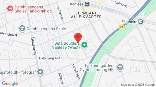 Erhvervslokaler til leje i Vanløse - kort over placeringen