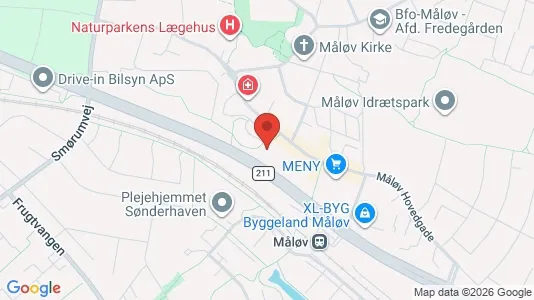 Erhvervslokaler til leje i Måløv - Foto fra Google Street View