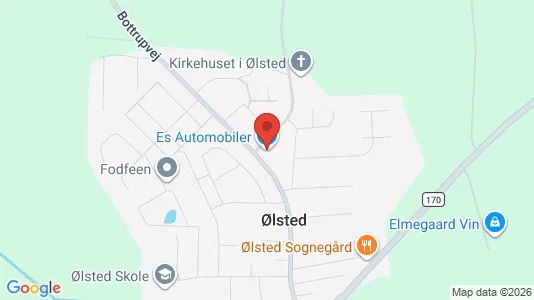 Erhvervslokaler til leje i Løsning - kort over placeringen