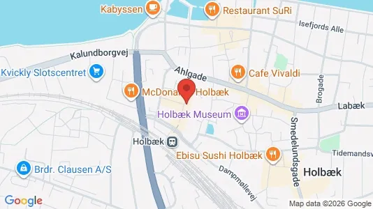Erhvervslokaler til leje i Holbæk - Foto fra Google Street View