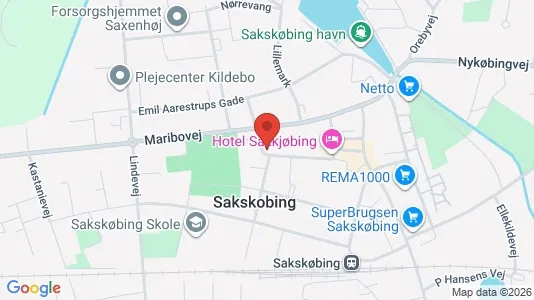 Erhvervslokaler til leje i Sakskøbing - Foto fra Google Street View