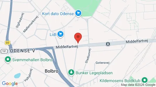 Erhvervslokaler til leje i Odense V - Foto fra Google Street View