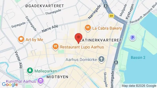 Erhvervslokaler til leje i Århus C - Foto fra Google Street View