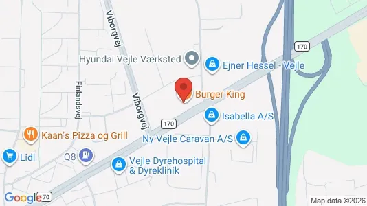 Erhvervslokaler til leje i Vejle Centrum - Foto fra Google Street View