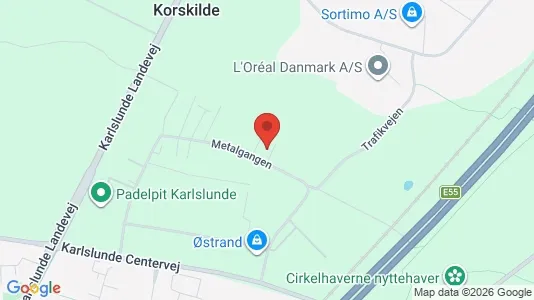 Erhvervslokaler til leje i Karlslunde - kort over placeringen