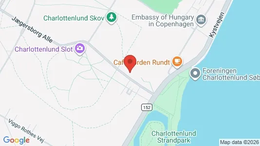 Erhvervslokaler til leje i Charlottenlund - kort over placeringen