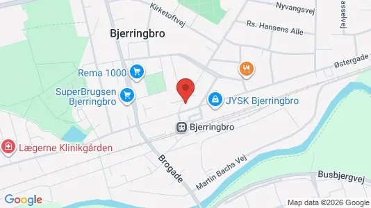 Erhvervslokaler til leje i Bjerringbro - Foto fra Google Street View
