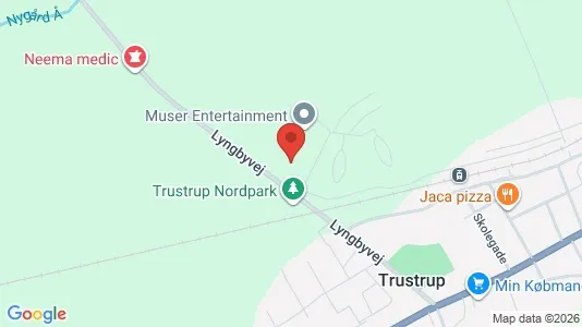 Erhvervslokaler til leje i Trustrup - kort over placeringen