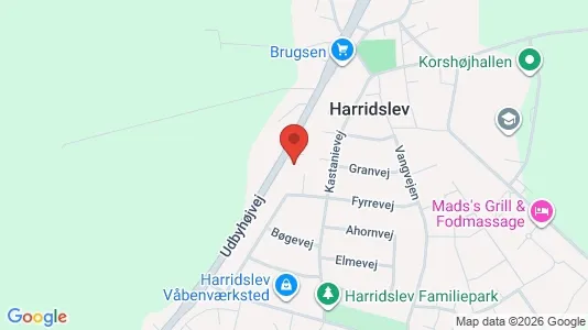 Erhvervslokaler til leje i Randers NØ - kort over placeringen