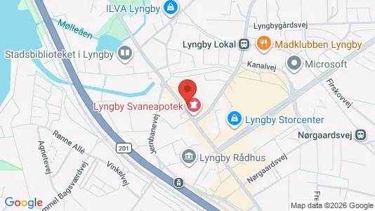 Erhvervslokaler til leje i Kongens Lyngby - kort over placeringen