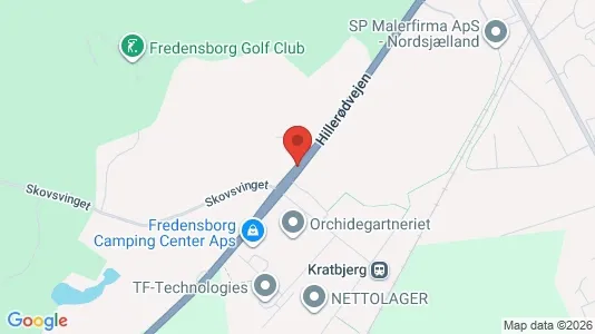 Erhvervslokaler til leje i Fredensborg - kort over placeringen